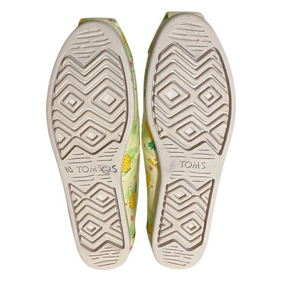 🍍 Summer Fruits TOMS Alpargata OrthoLite Lemonade Pineapple Paradise Print Shoes - Picture 8 of 10